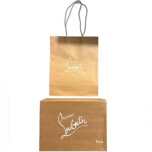CHRISTIAN LOUBOUTIN Shopping Bundle (Gift/Shoe Box + Bag)